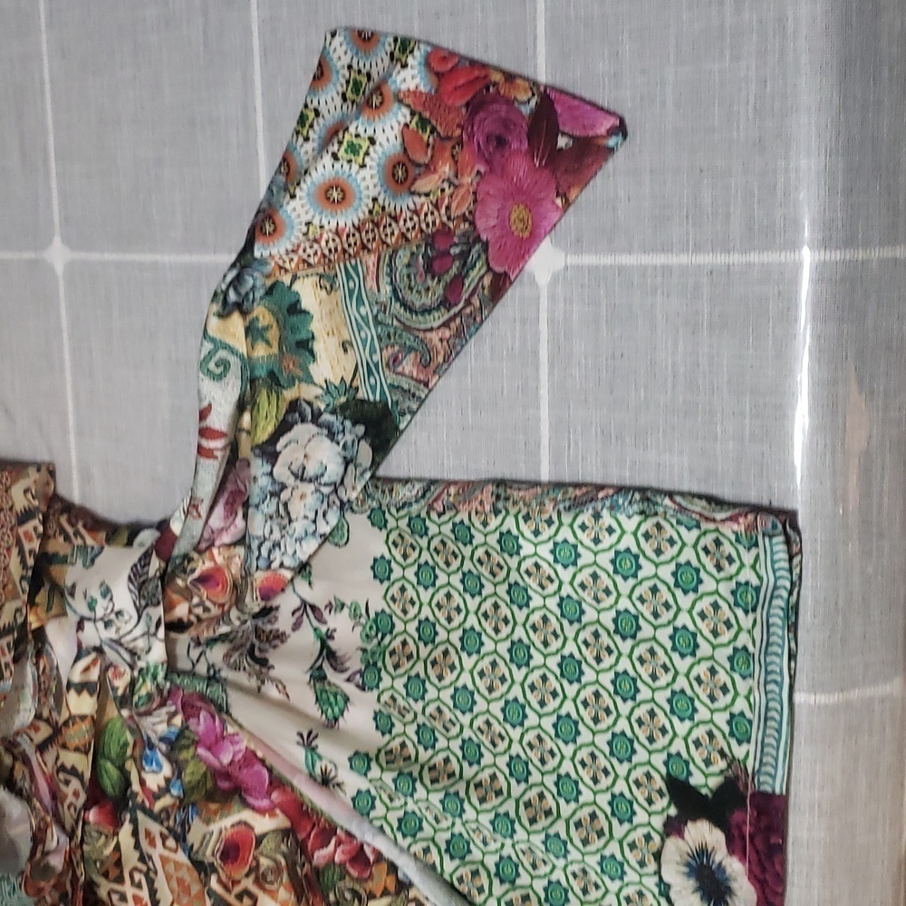 Zara PATCHWORK PRINT DRESS, SIZE S - Picture 12 of 15